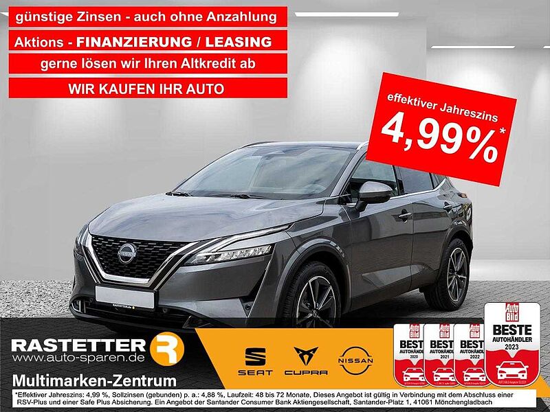 Nissan Qashqai Xtronic 4x4 tekna Pano+19Z+ProPILOT+Matrix+360+HUD+eHeckkl+Navi+ACC