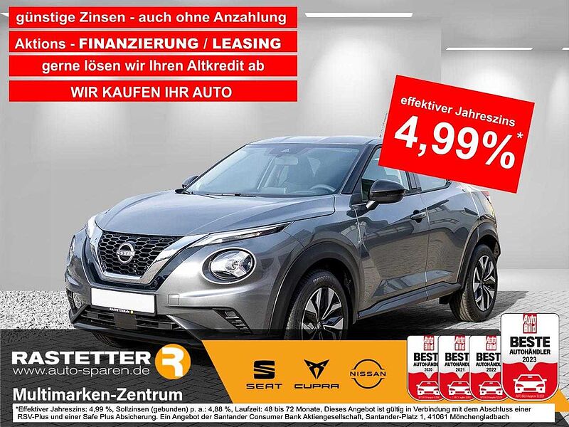 Nissan Juke DIG-T acenta Navi+Komfort+Kamera+LED+SHZ+Klimaaut+Temp+DAB+Bluet